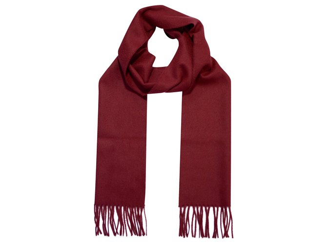 Autre Marque Scottish cashmere scarf in red  ref.232727