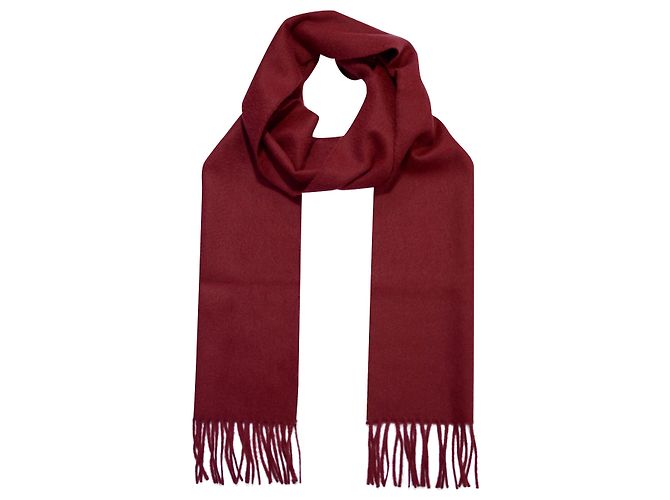 Autre Marque Scottish cashmere scarf in red