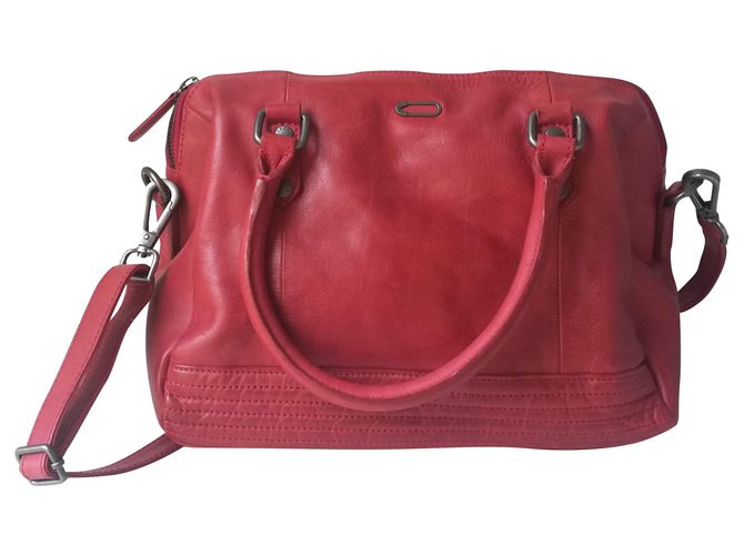 Ikks Handbags Red Leather  ref.232826