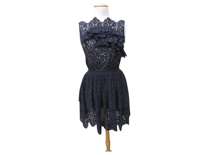 Nina Ricci Dresses Black Cotton Polyamide  ref.232829