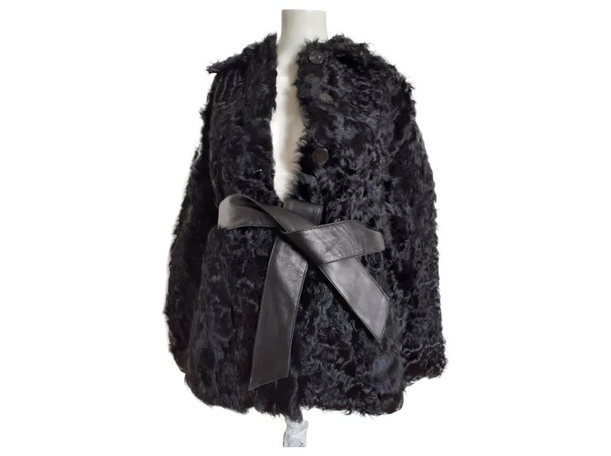 Antik Batik Coats, Outerwear Black Cotton Wool  ref.232877
