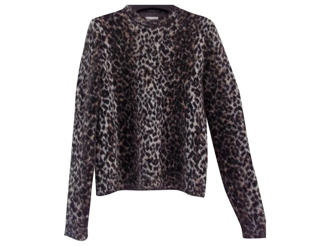 Saint Laurent Knitwear Leopard print Wool  ref.232889