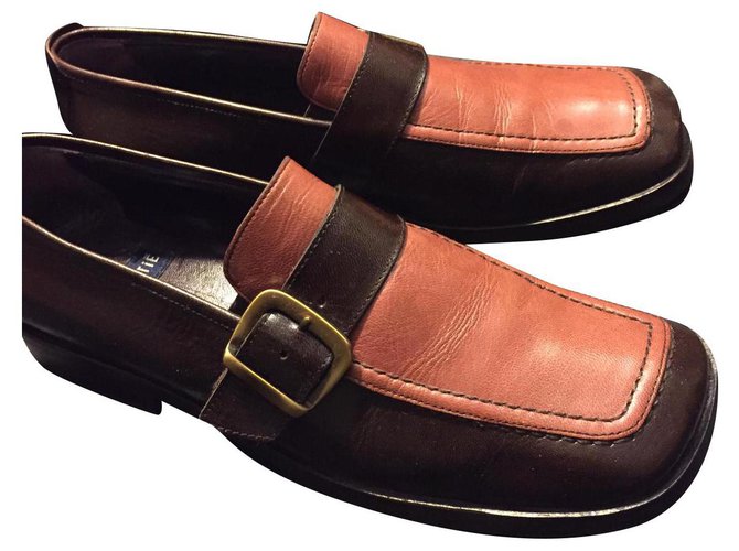 Vic Matié Church´s Loafers Brown Orange Gold hardware Leather  ref.232894