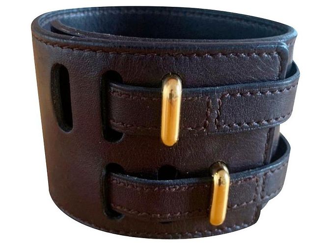 Punho de Hermès Marrom