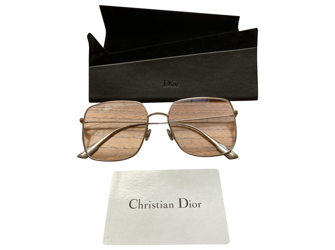Montures lunettes Christian Dior Métal Argenté  ref.232951