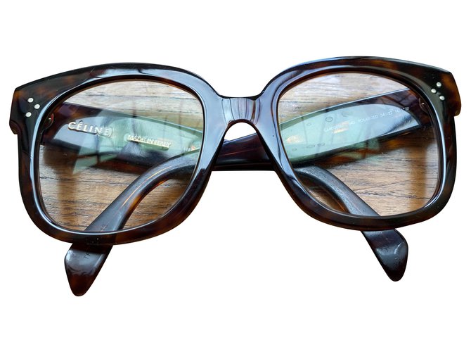 Céline glasses frames Dark brown Acrylic  ref.232952