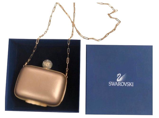 Pochette Mini Swarovski D'oro
