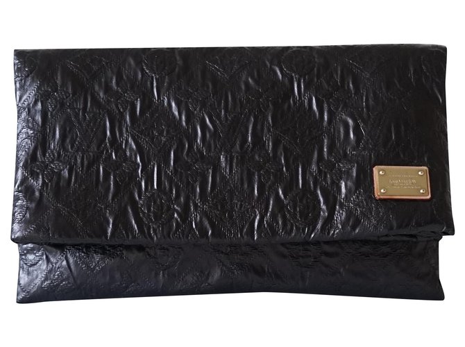 Sarah Louis Vuitton Clutch bags Black Cloth  ref.233051