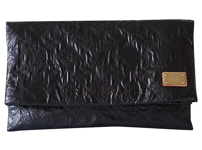 Sarah Louis Vuitton Pochette Nero Tela