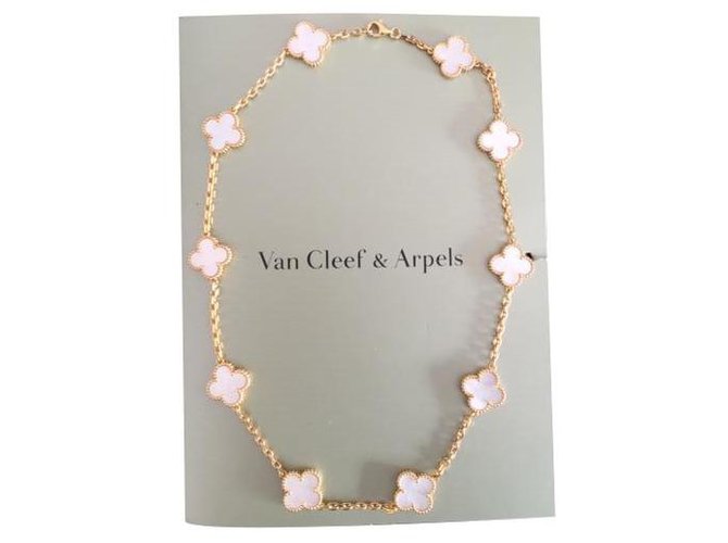 Van Cleef & Arpels Vintage Alhambra Halskette Golden Gelbes Gold  ref.233071