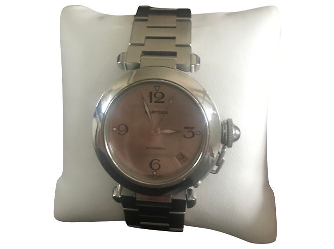 Reloj Cartier Pasha automático de acero Plata