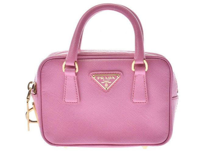Prada Handbag Pink Leather  ref.233091