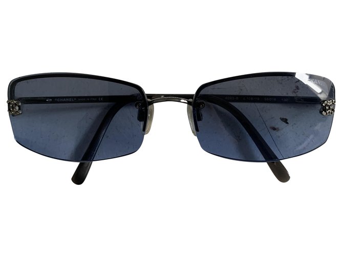 Chanel Gafas de sol Azul Acero  ref.233132