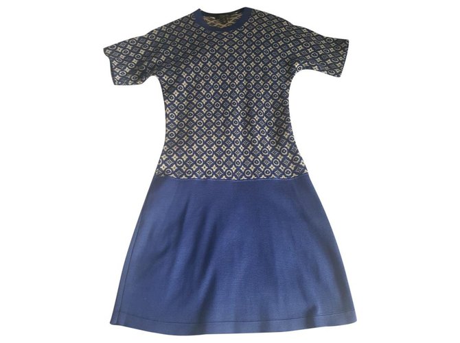 Louis Vuitton Dresses Blue  ref.233133