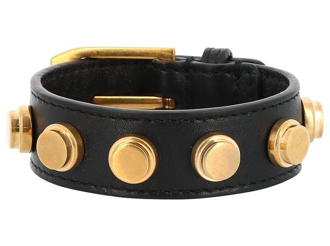 Saint Laurent Bracelet Black Leather  ref.233159