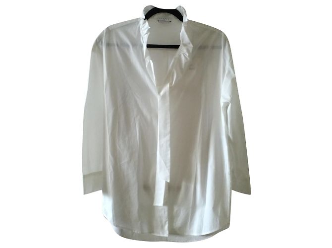 Sandro Op Dust Cotton Blouse Eggshell