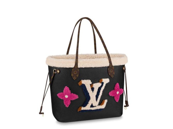 Louis Vuitton LV Neverfull Teddy new Black Leather  ref.233186