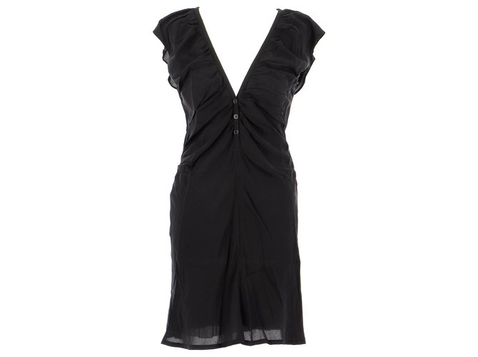 Vanessa Bruno robe Black Silk  ref.233212