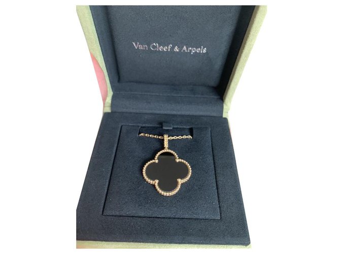 Van Cleef & Arpels Vintage Alhambra Diamond Necklace in 18k White Gold 4.83  CTW | myGemma | Item #130034