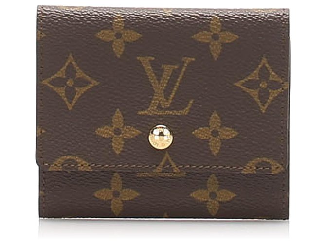 Louis Vuitton Monogram Card Holder M61733 Brown Cloth ref.845585 - Joli  Closet