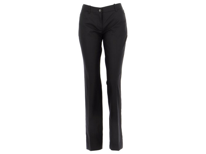 Dolce & Gabbana Trousers Black Wool  ref.233439
