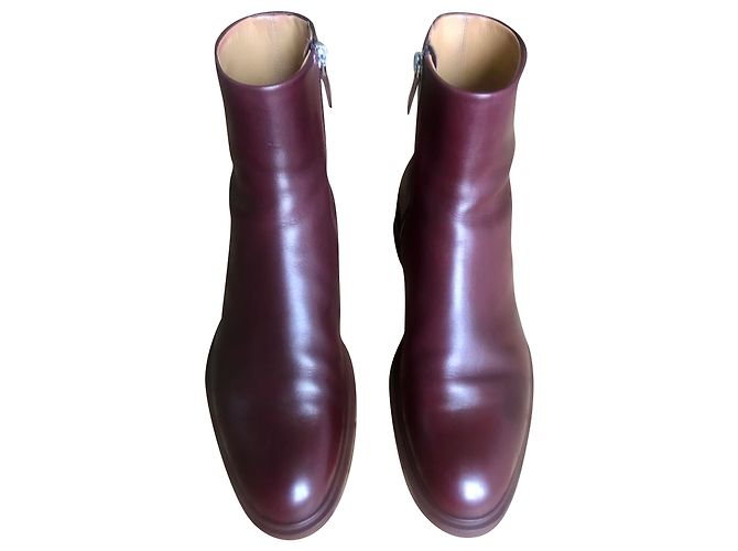 Hermès Boots Dark red