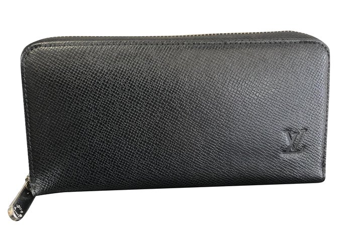 Louis Vuitton Zippy Black Leather  ref.233494