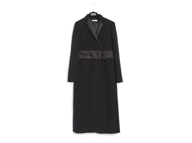Céline Coats, Outerwear Black Wool  ref.233505