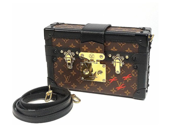 Louis Vuitton Petite Malle Mini Trunk Sac à bandoulière Femme M44199 Toile  ref.233541