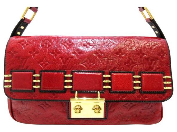 Louis Vuitton handbag Red Leather ref.233564 - Joli Closet