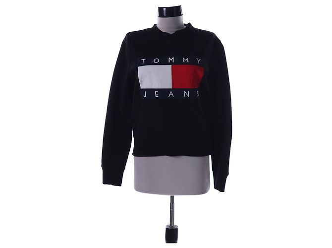 Tommy Hilfiger Baumwollpullover Schwarz XS Mehrfarben