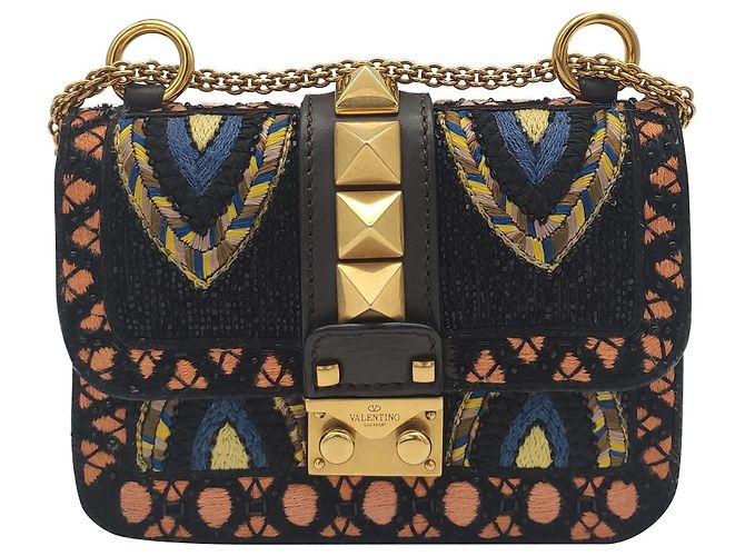 Sac GlamLock de Valentino Edition Limitee Marron