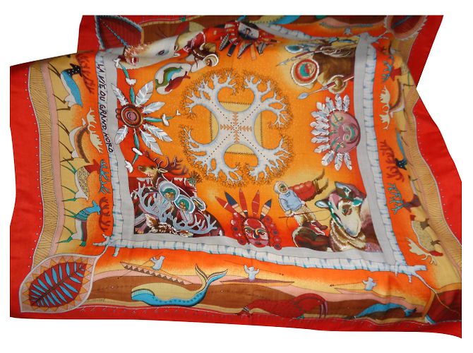 Hermès sciarpe Multicolore Cachemire