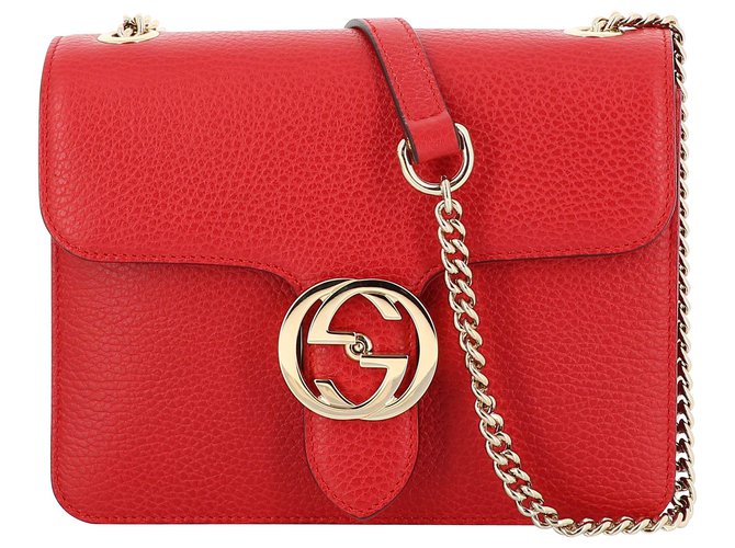 gucci red interlocking bag
