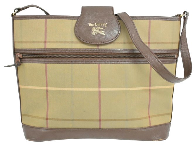 Burberry Shoulder bag Beige Cloth  ref.233959