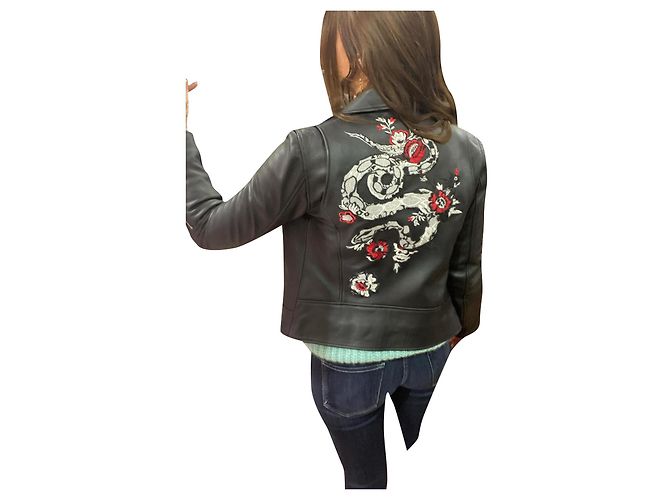 Zapa Perfecto Lederjacke Schwarz