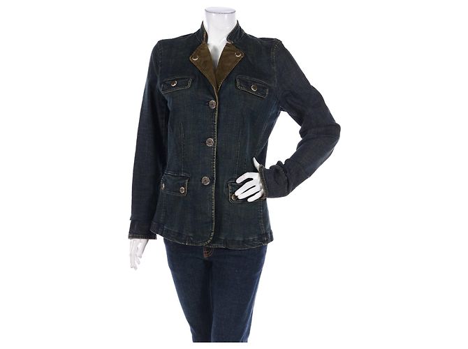 Blazer de mezclilla Ralph Lauren Azul Algodón