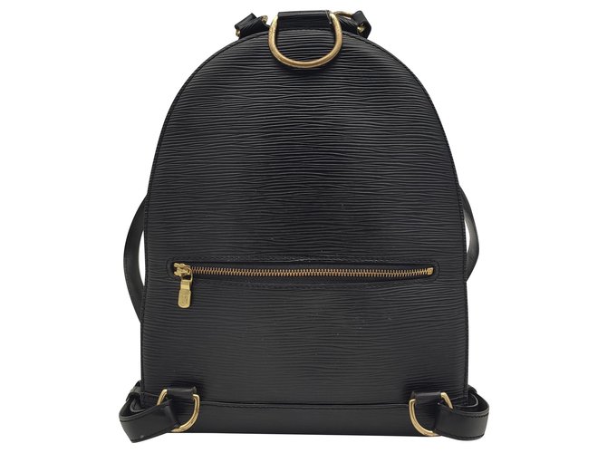 Louis Vuitton Mabillon Tasche aus Epi-Leder Schwarz  ref.234021