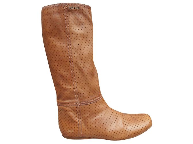 Botas prada p openwork 39,5 Bege
