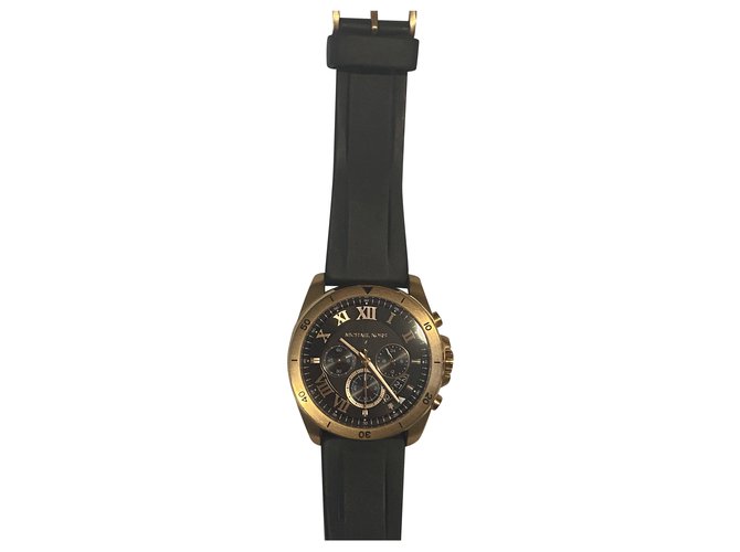 Michael Kors Quartz Watches Black Rubber  ref.234225