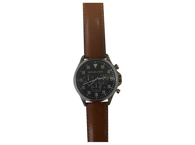 Relógio Michael Kors de Quartzo em Couro Caramel Caramelo