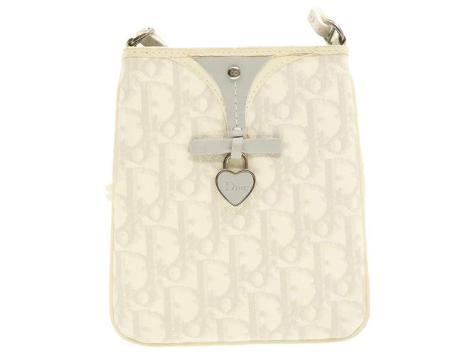 Dior Shoulder bag White Cloth  ref.234302