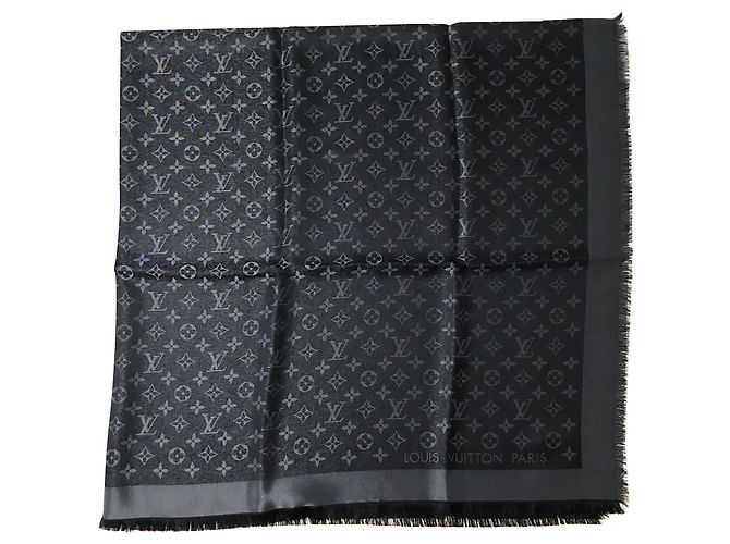 Scialle Louis Vuitton Shine nero