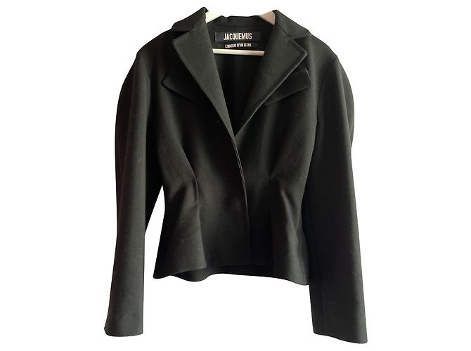 Jacquemus La piccola giacca nera in lana Nero