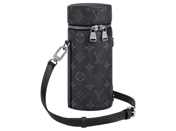 Louis Vuitton LV bottle holder new Grey Leather  ref.234579