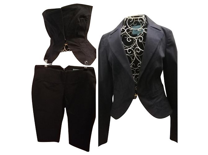Autre Marque Set Guess by Marciano Bustier e Bermuda Blu Navy Cotone