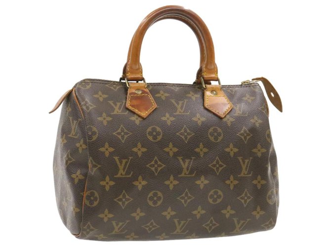 Louis Vuitton Speedy 25 Brown Cloth  ref.234674