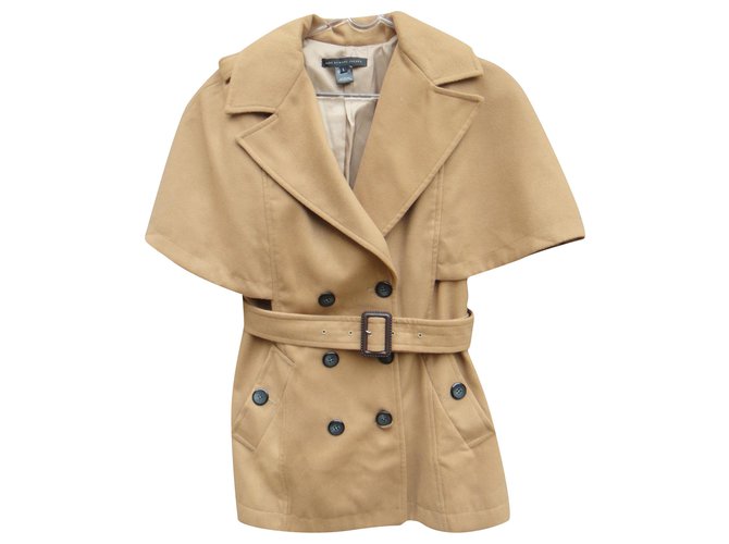 Marc by Marc Jacobs Marc Jacobs cape trench coat size L Beige Wool  ref.234885