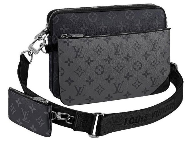 Louis Vuitton belt bag new Dark grey Leather ref.142233 - Joli Closet