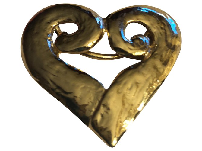 Yves Saint Laurent Lenços Dourado Metal  ref.234899